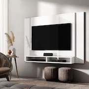 Painel Para Tv Até 43 Polegadas Com 02 Nichos Cor: Branco