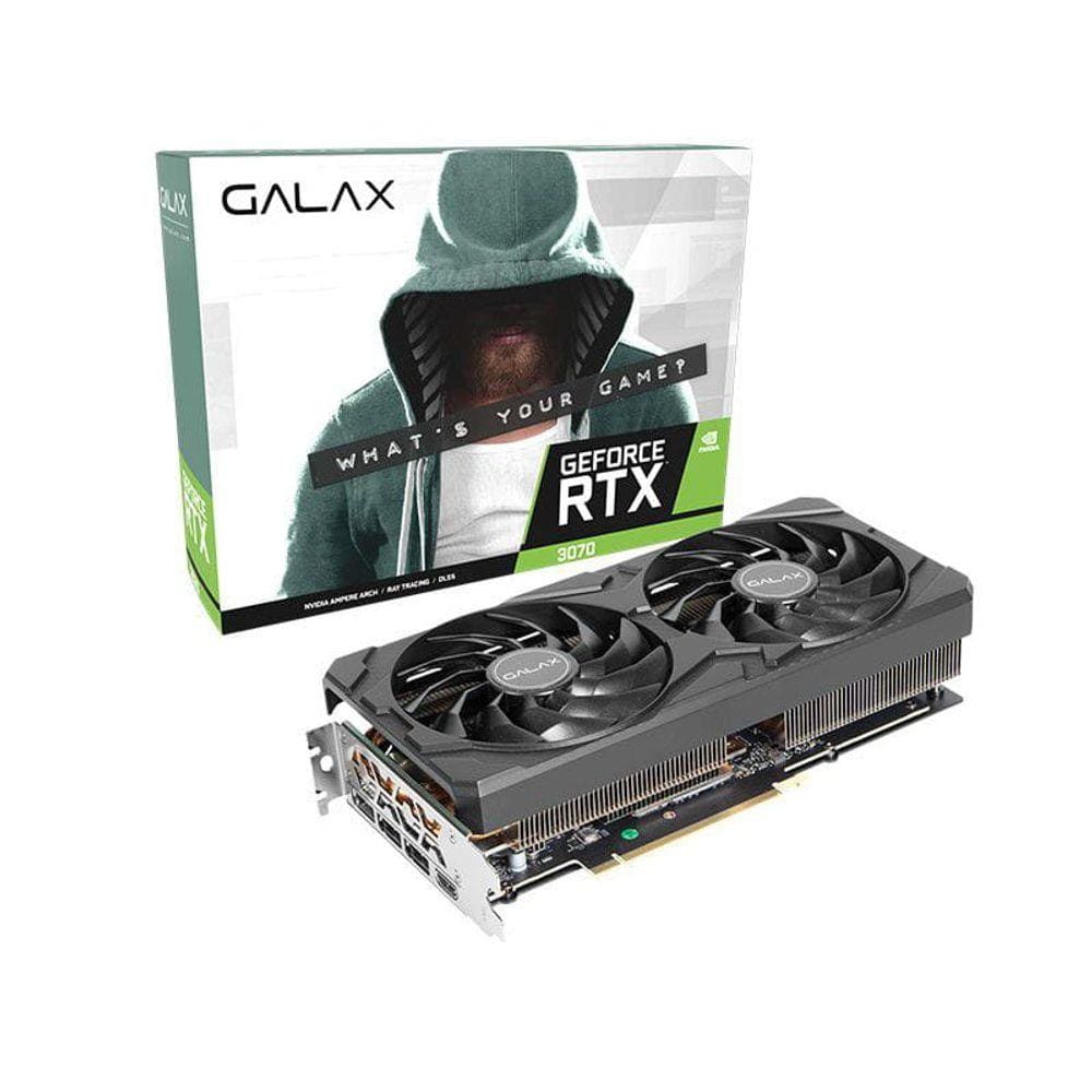 Placa de Vídeo Galax Geforce RTX 3070 8gb 1-Click Oc GDDR6 - LHR
