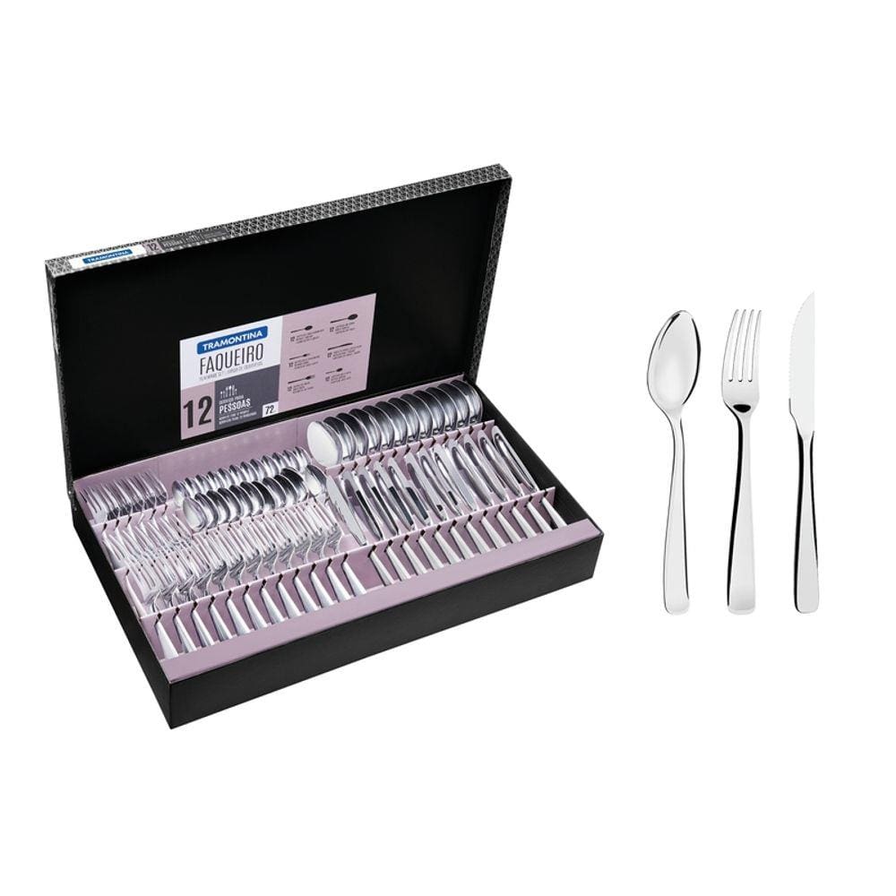 Faqueiro Inox 72 Peças Churrasco Pacific Tramontina 66962154