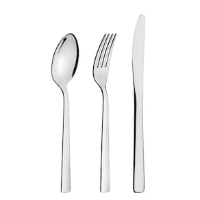 Faqueiro Tramontina em Aço Inox com Facas de Mesa Acabamento Alto Brilho 101 Peças linha Oslo 66985030