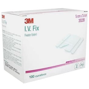 Fixador Esteril para Cateter 3M I.V. FIX 3522B 5 X 7,4CM CX 100 UN