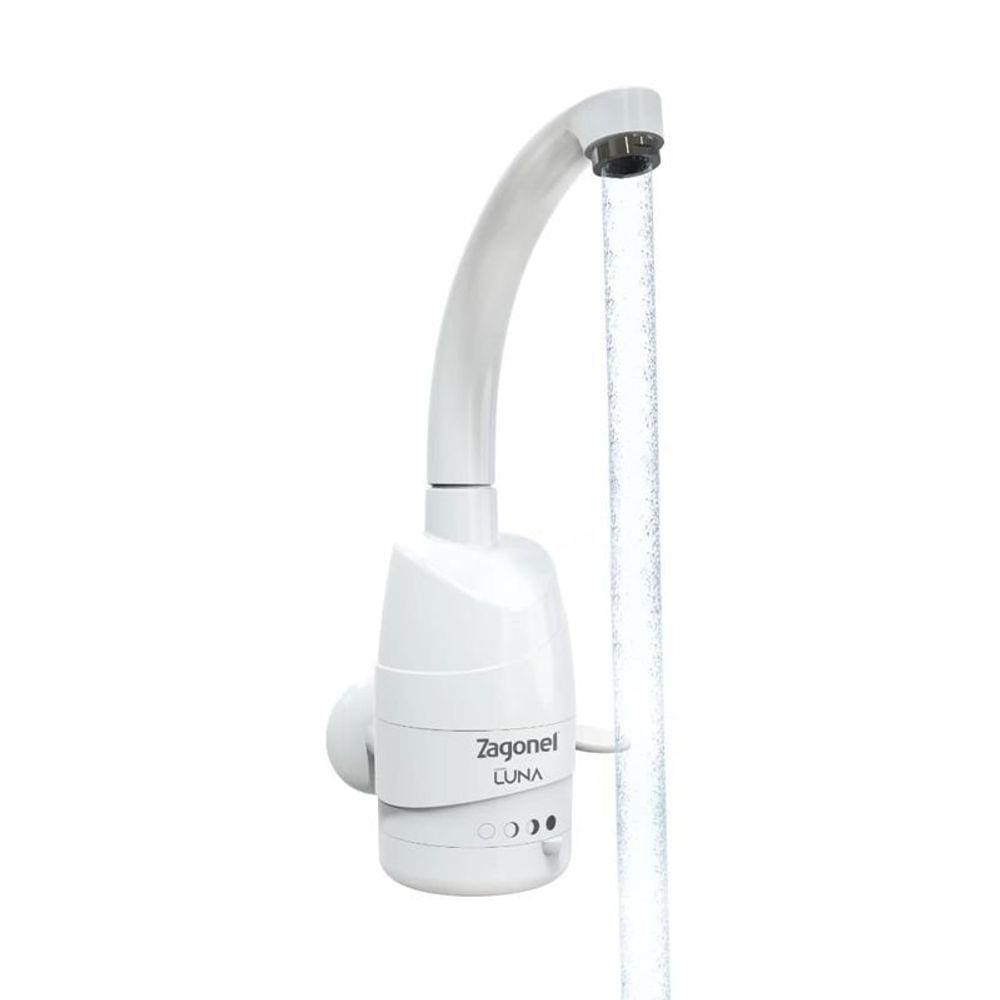 Torneira Elétrica Zagonel Luna de Parede Branca 127V