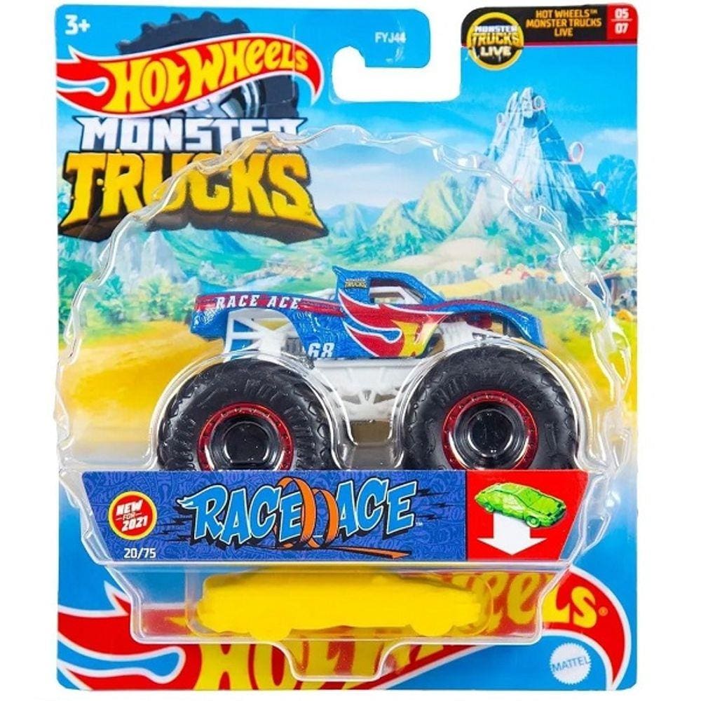 Hot Wheels Monster TRUCKS Race ACE Mattel FYJ44