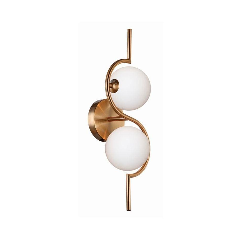 Arandela Quality Deuce 1346 G9 Bivolt Bronze e Branco