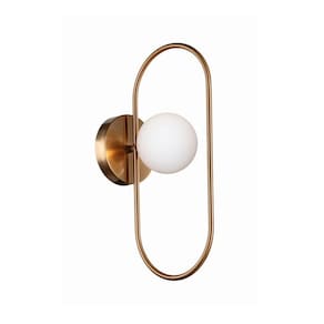 Arandela Quality Cadre 1332 G9 Bivolt Bronze e Branco