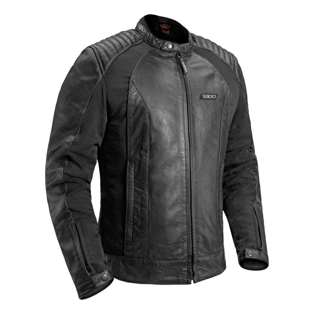 Jaqueta Couro Texx Storm Preta Moto Casual com Protetor