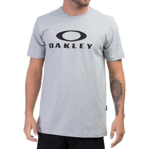 Camiseta Oakley O-Bark Masculina Cinza Claro | Casas Bahia