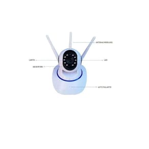 Câmera De Segurança Wi-Fi 3 Antenas 360 Hd 720P