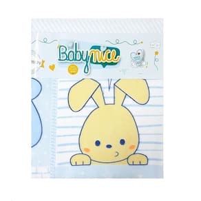 COBERTOR DE BEBÊ 100% ALGODÃO 70 CM X 90 CM BABY NICE Azul