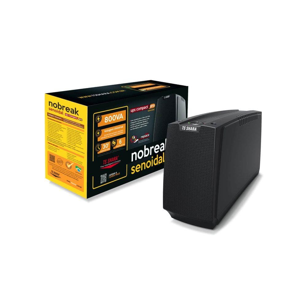 Nobreak 800va Senoidal Ts Shara 4447 1bs Ent/saida 110v/220v