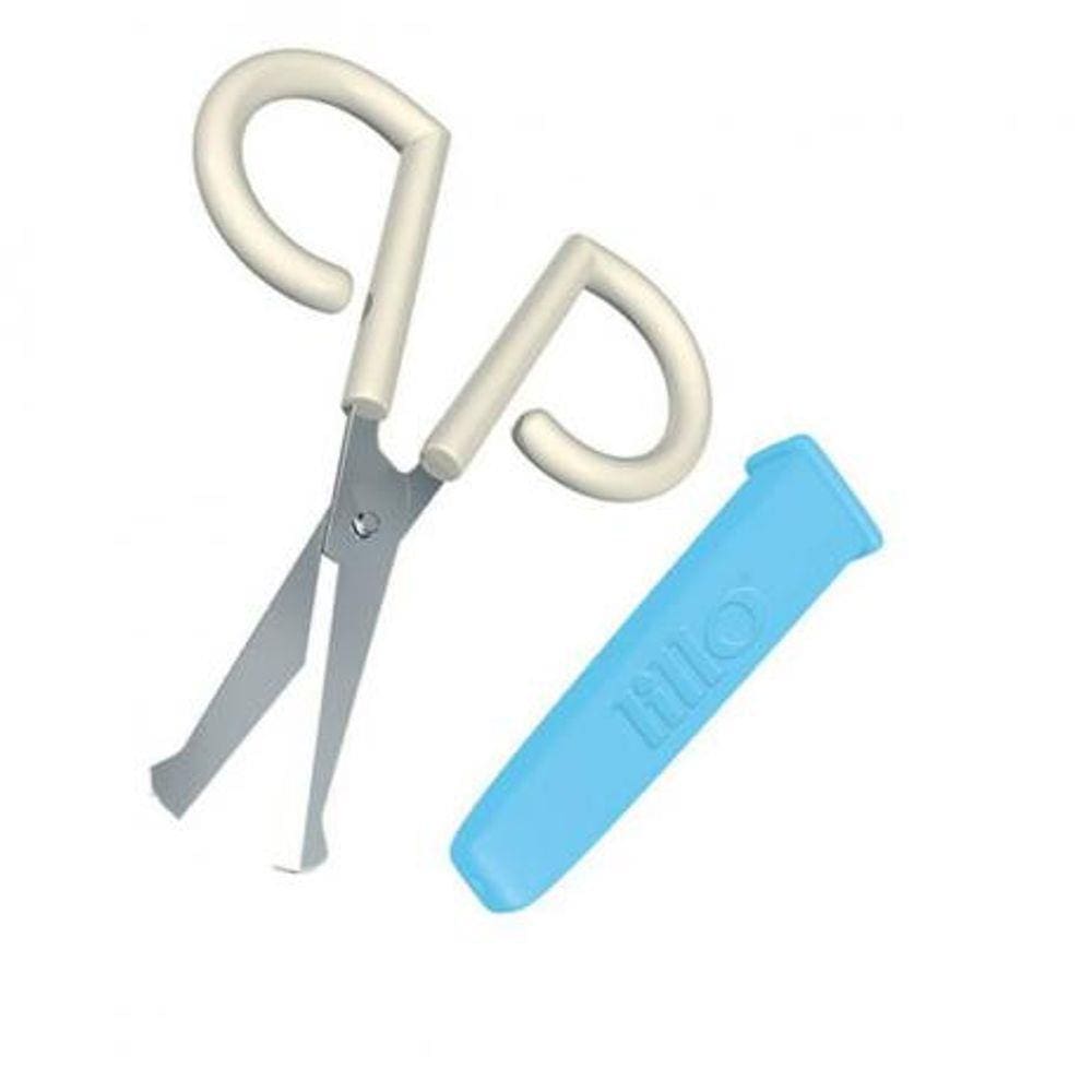 Tesoura Lillo com Protetor - Azul