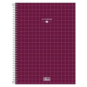 Caderno Univ. 1 Matéria 80Fls Académie Capa Vinho - Tilibra