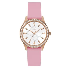 Relógio Guess Feminino Rosa Silicone Gw0359L3
