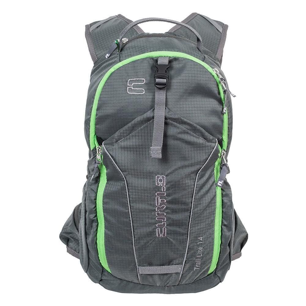 Mochila Curtlo Trail Lite 14L Reservatório - Cinza/Verde