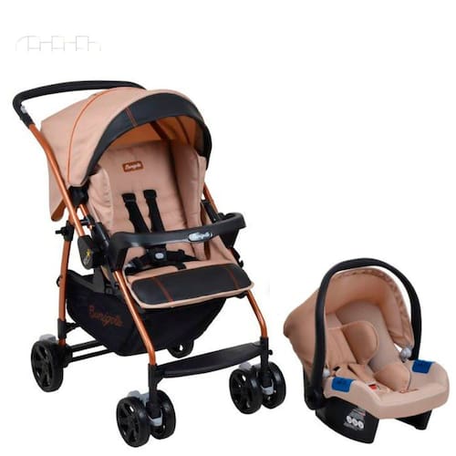 imagem-Carrinho De Bebê Rio K + Bebê Conforto Mon Amour - Burigotto