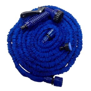Mangueira Jardim Magica Flexivel Expansivel Elastica 22,5m Azul