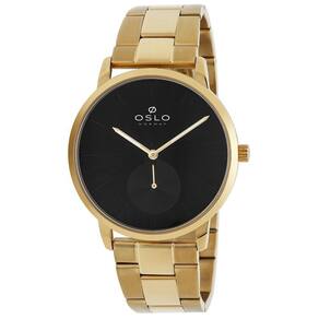 Relógio Oslo Slim Analógico Dourado Safira Omgsssvd0001 P1Kx