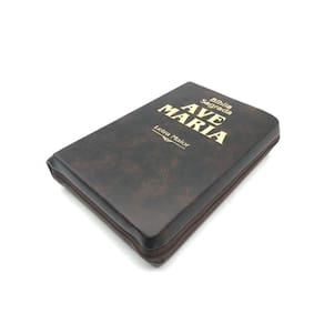 Biblia Sagrada Ave Maria Letra Grande Católica Média Ziper