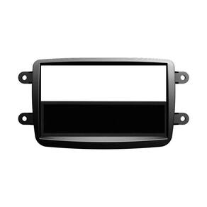 Moldura 1 Din Renault Kwid Oroch Duster Sandero Logan Preto