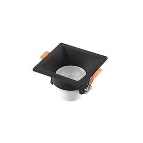 Spot de Led Recuado Blumenau 6W Quadrado Preto Bivolt 6500K Luz Branca