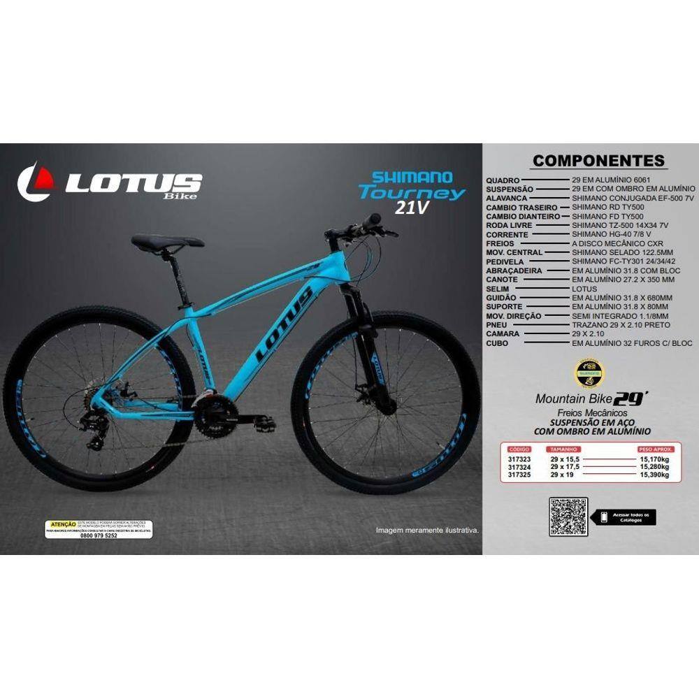Bicicleta Lotus Hawk Aro 29 Quadro 19 Alumínio Freio Hidráulico Preta em  oferta na Estrela10