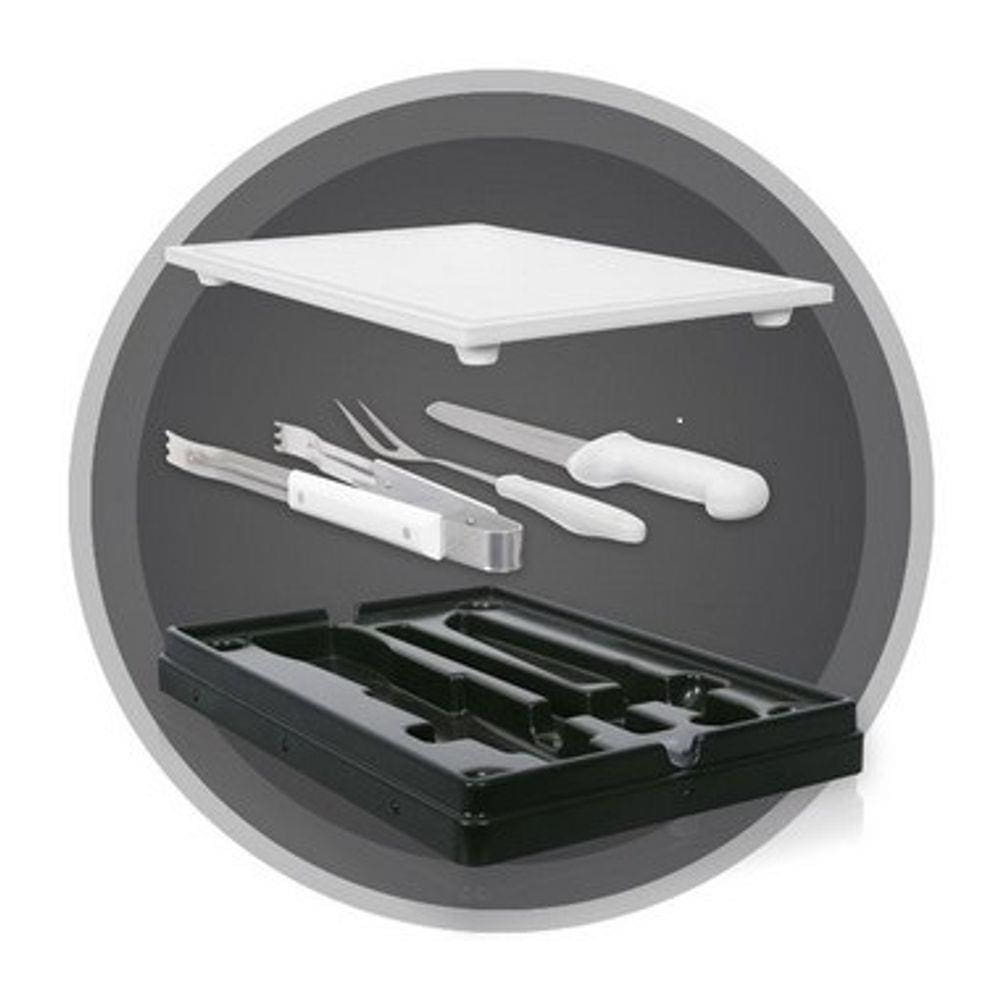 Kit Churrasco com Tábua - Di sole Branco