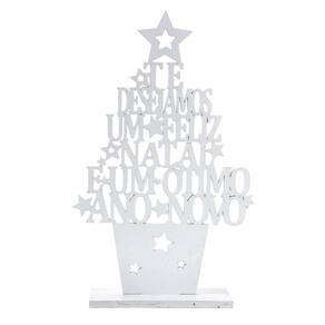 Árvore de Madeira Dizeres e Estrelas NTA01086 - Rio de Ouro