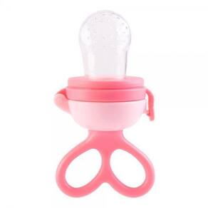 Chupeta Alimentadora Porta Frutas Bico de Silicone Menina