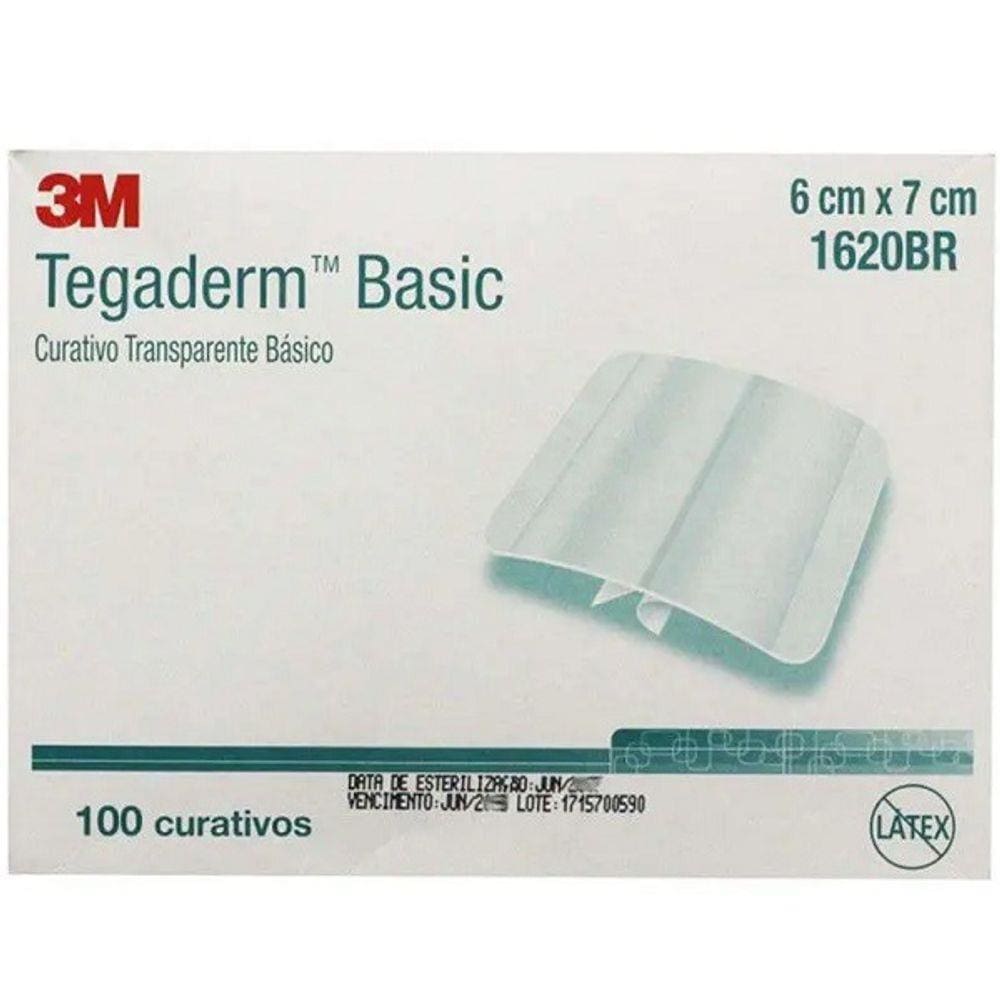 Tegaderm 3M 1620BR 6CM X 7CM Transparente 100 Unidades