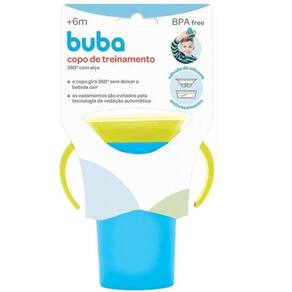 Copo 360 Treinamento com ALÇA Antivazamento AZUL Buba 7545