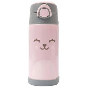 Garrafa Termica Infantil com Canudo GUMY 400ML Rosa Buba 12110