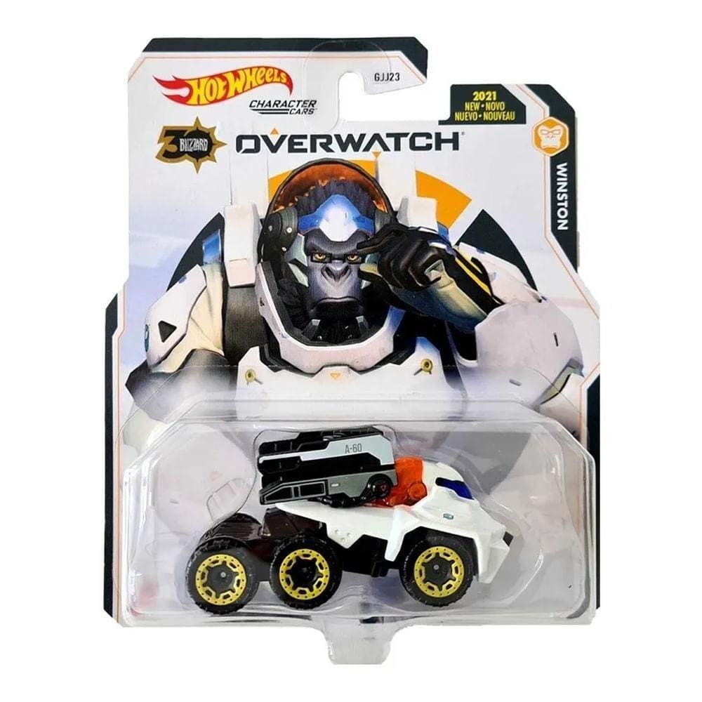 Carrinho Hot Wheels Character Cars Overwatch Winston -Mattel