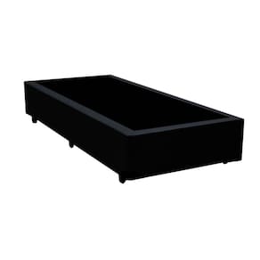 Cama Box Solteirão Belos Sonhos Sintético Preto 40x96x203