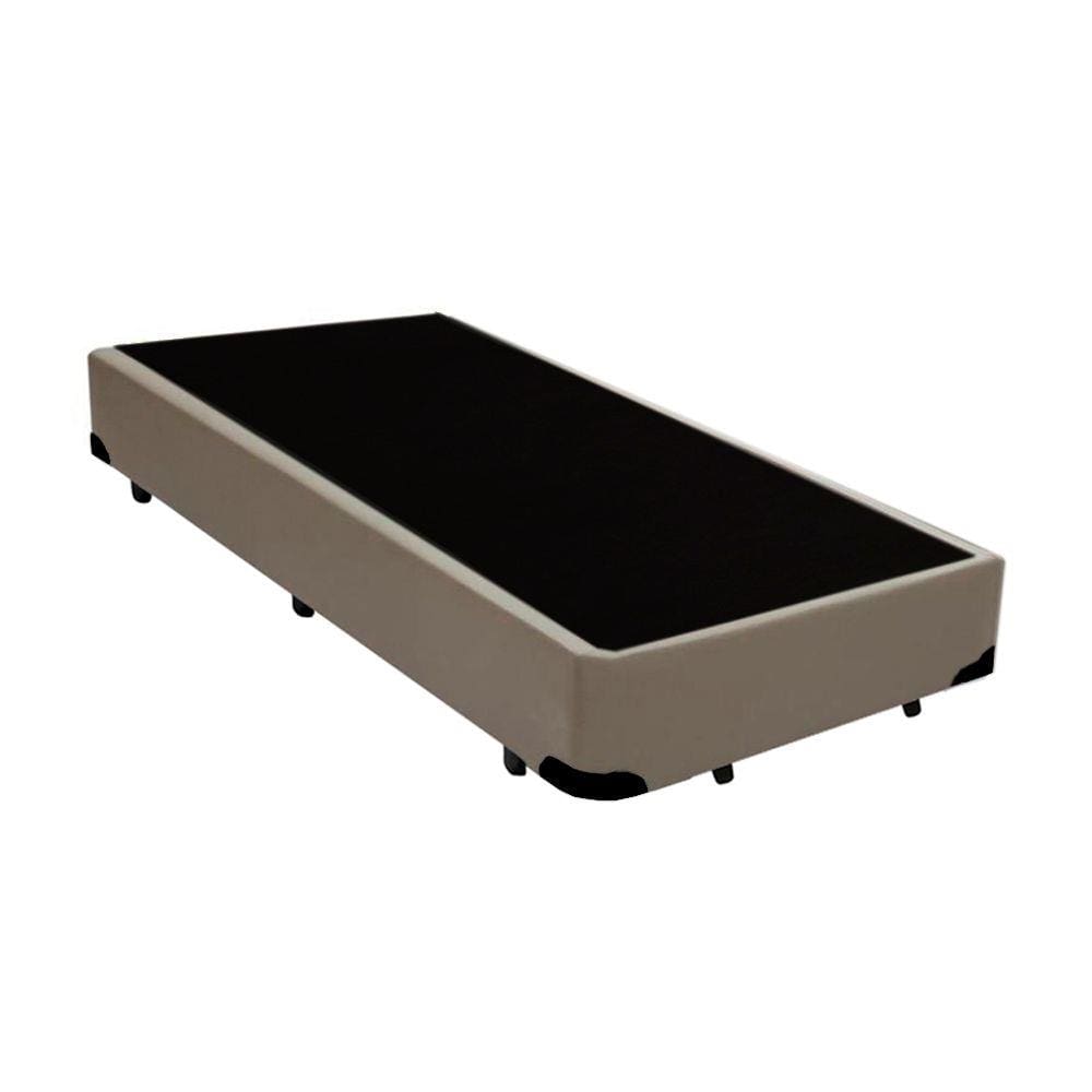 Cama Box Solteiro Belos Sonhos Sintético Bege 40x78x188