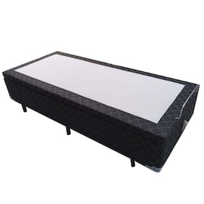 Cama Box Baú Blindado Solteiro AColchoes Poliéster Preto 41x78x188