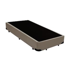 Cama Box Blindado Solteiro AColchoes Sintético Bege 40x78x188