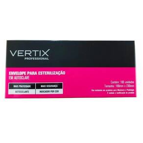 Envelope Para Esterilização Em Autoclave Vertix 100Mmx23Mm