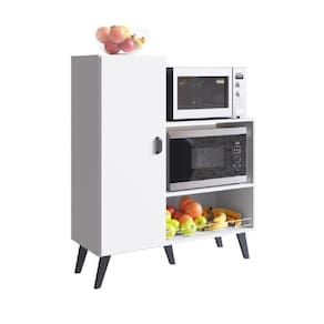 Balcão Fruteira Com Porta Para Fornos Xangai Branco