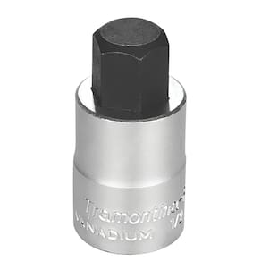 Soquete em Aço Cromo Vanádio Ponta Hexagonal 17 mm - Encaixe 1/2" Tramontina PRO Tramontina