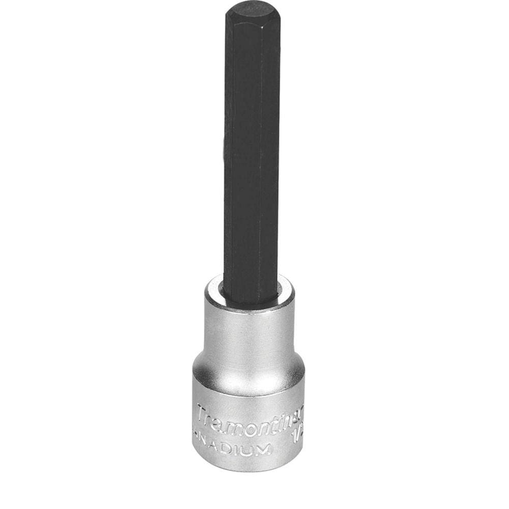 Soquete Longo em Aço Cromo Vanádio Ponta Hexagonal 3/8" - Encaixe 1/2" Tramontina PRO Tramontina