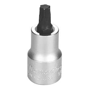 Soquete em Aço Cromo Vanádio Ponta Trafix T45 - Encaixe 1/2" Tramontina Pro Tramontina