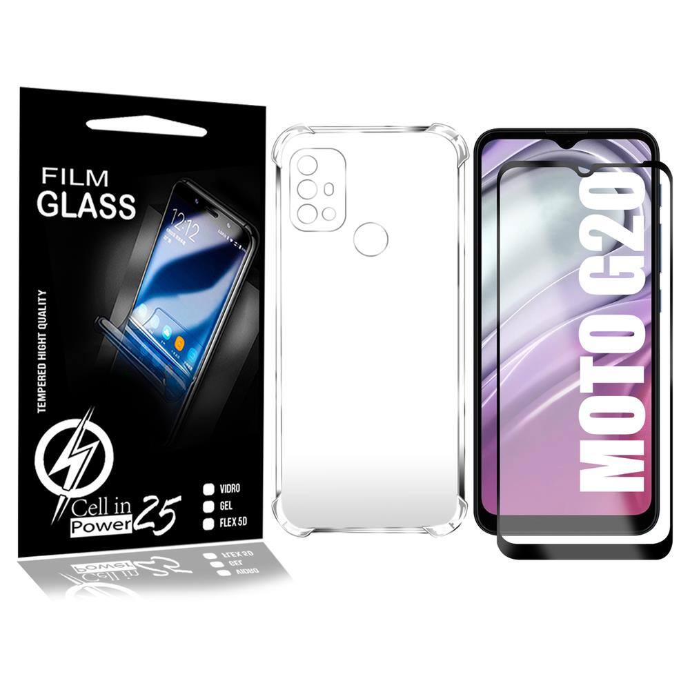 Capa e pelicula moto g8 power xt2045 1 | Casas Bahia