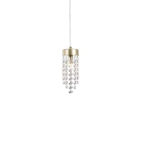 Lustre Pendente Blumenau Cristal Light Dourado G9 Bivolt