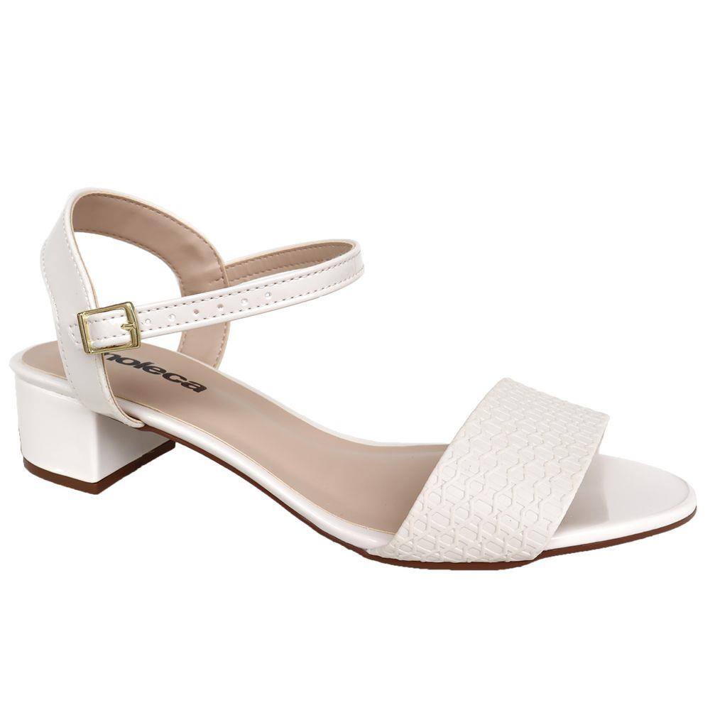 Sandália Moleca Salto Grosso Meia Pata Camurça Preto 5292.901 no Shoptime