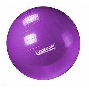 Bola Suiça 55Cm Roxo Anti Estouro Pilates Yoga Treino Exercício Academia Liveup