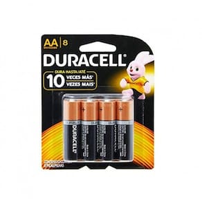 Duracell Duralock Pilha Alcalina Aa Com 8 Unidades