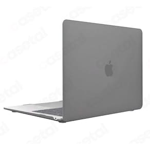 Capa Case Slim Macbook_ New Air 13" A1932 / A2179 / A2337 Com Chip M1 - Cinza Fosco