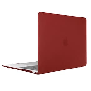 Capa Case Slim Macbook_ New Air 13" A1932 / A2179 / A2337 Com Chip M1 - Marsala