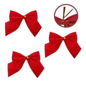 Laco De Natal Vermelho 6Cm C/ 24 Unid - Cartela