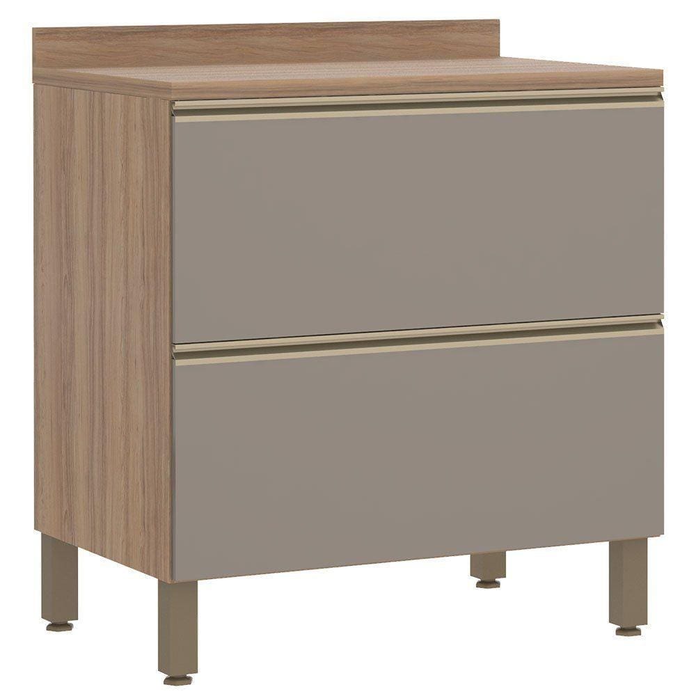 Balcão 80 cm Luciane Yara 2 Gavetas 1303
